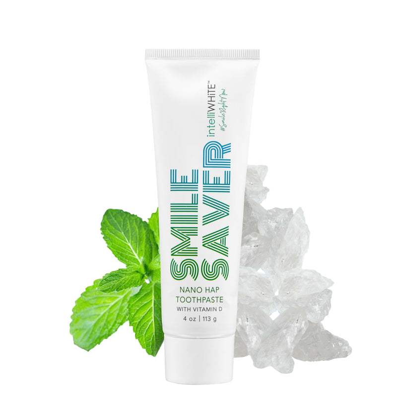 Smile Saver Hydroxyapatite (HAP) & Vitamin D Fluoride-Free Concentrated Toothpaste with Xylitol; Helps Deposit Minerals to Tooth Surface 4 Fl Oz (Pack of 1)