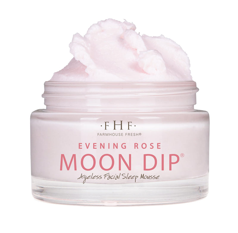 FarmHouse Fresh Evening Rose Moon Dip – Retinol Night Cream with Peptides & Vitamin C – 1.7 Fl Oz