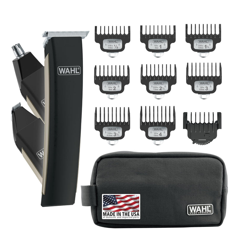 [Australia] - Wahl USA Rechargeable Lithium Ion 2.0 Beard Trimmer for Men - Facial Hair Trimmer with Precision T Blade for Grooming, Detailing Head, Light Touch Ups, Ear Nose & Eyebrow Model 9886-300 