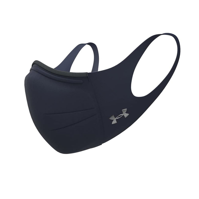 [Australia] - Under Armour UA スポーツマスク フェザーウエイト 1枚 Midnight Navy/Silver Chrome LGXL 