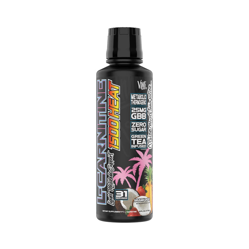 [Australia] - VMI Sports L-Carnitine 1500 Heat Liquid Enhanced Thermogenic | 1500 mg Carnitine | Maximum Absorption Formula | Great Taste for Men & Women | 31 Servings (Miami Vice) Miami Vice 