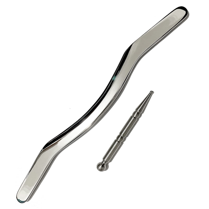 [Australia] - Gua sha Tool gua sha Stainless Steel -Set 2 pcs iastm Tool Gussha Massage Tool Muscle Scraping Tool for Soft Tissue Therapy and Reduce Arms,Back, Legs, Neck Muscle Pain(L)… 