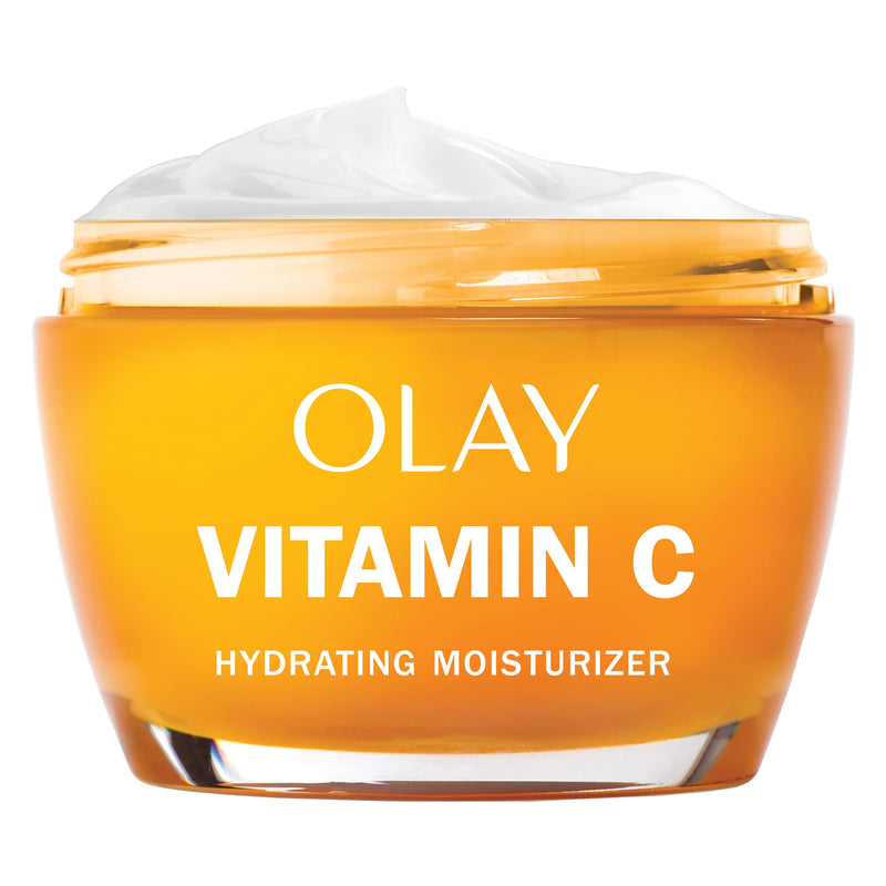 Olay Vitamin C Face Moisturizer, Brightening Cream for Women, Instant Hydration, Evens Tone, Dark Spot & Hyperpigmentation Reduction, Glowing Skin Care - Niaciniamide, Lactic Acid, 1.7 Oz 1.7 Fl Oz