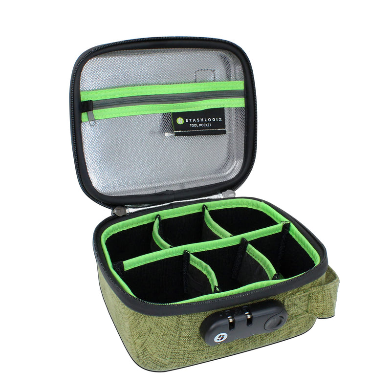[Australia] - SMELL CONTROL BAG with Combination Lock Smell Free Storage Bag: The Silverton (Medium-Green) Green Medium 