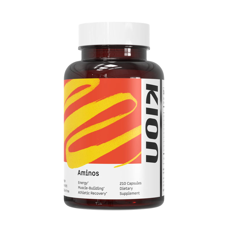 [Australia] - Kion Aminos Essential Amino Acids Capsules | The Building Blocks for Muscle Recovery, Reduced Cravings, Better Cognition, Immunity, and More | 30 Servings 
