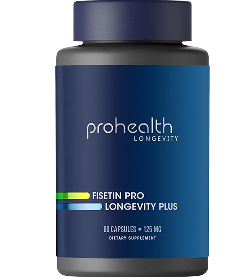 [Australia] - ProHealth Fisetin Supplements-15X Better Absorption from Polyphenol Blend + MCT Oil. 3rd Party Tested Pure. USA Manufactured. Powerful Antioxidant + Senolytic. Fisetin Supplement 125mg X 60 Servings 60 Count (Pack of 1) 