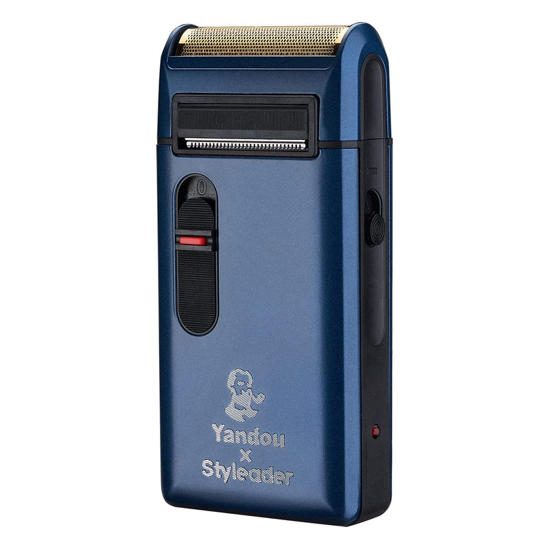 [Australia] - Retro Electric Razor for Men, Rechargeable Mens Gold Foil Shavers,Travel Electric Shavers for Men(Blue) Blue 