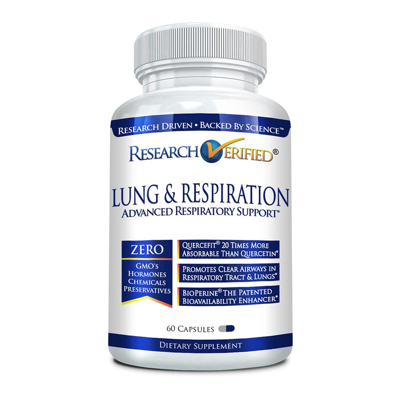 [Australia] - Research Verified Lung and Respiration - Seasonal Allergy and Sinus Support - Vitamin A, C & D, Quercetin, Nettle Leaf Extract - 60 Capsules - Made in The USA 1 