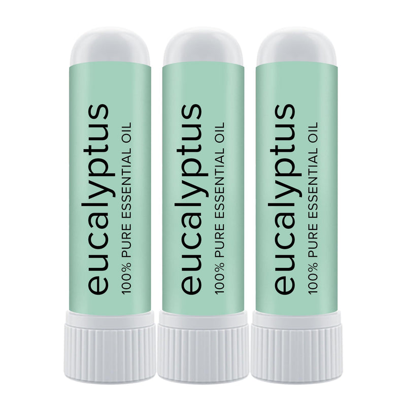 [Australia] - MOXĒ Eucalyptus Essential Oil Nasal Inhaler, Sinus & Congestion Relief, Daily Relaxation, Stress Relief, Therapeutic No-Mess Aromatherapy, Pure and Natural, Made in USA (3 Pack) 3 