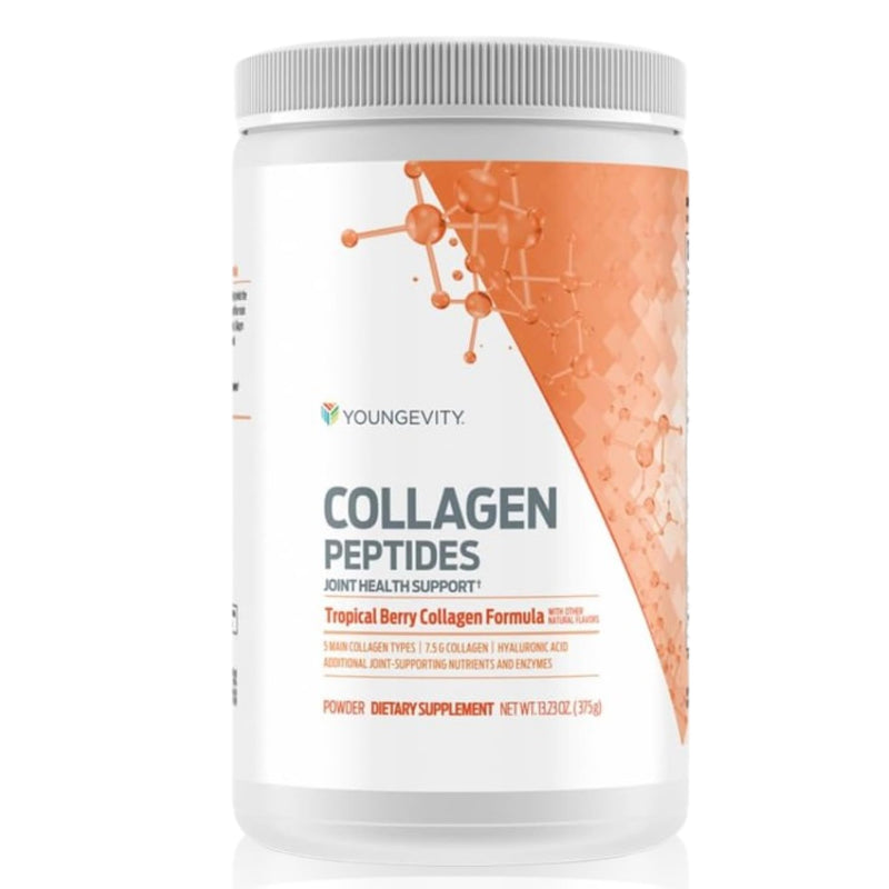 Youngevity Collagen Peptides Protein Powder with Vitamin C, Bone Support | Collagen peptides, protein, vitamin C, bone health support, delicious flavor, mixes easily into drinks, shakes and smoothies