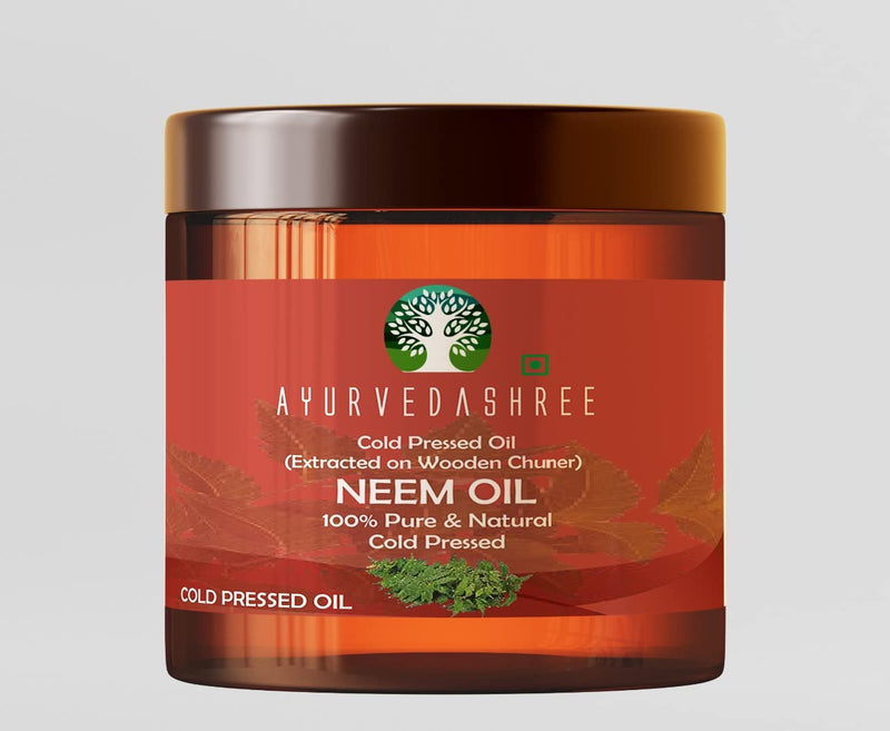 [Australia] - Cold Pressed Neem Oil 100 ML, 3.38 fl oz. | Extracted on Wooden Churner with Traditional Method to Sustain maximum nutrition, Cold-Pressed, 100% Pure & Natural 