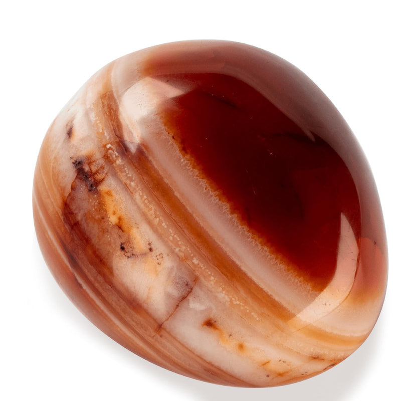 [Australia] - KALIFANO Carnelian Palm Stone with Healing & Calming Effects - AAA Grade High Energy Cornalina Worry Stone with Information Card - Reiki Crystal Used for Courage (Family Owned and Operated) 