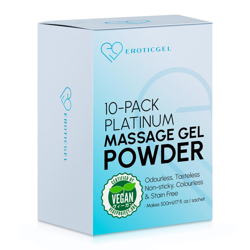 [Australia] - Premium Nuru Massage Gel Powder (Pack of 10) Pack of 10 