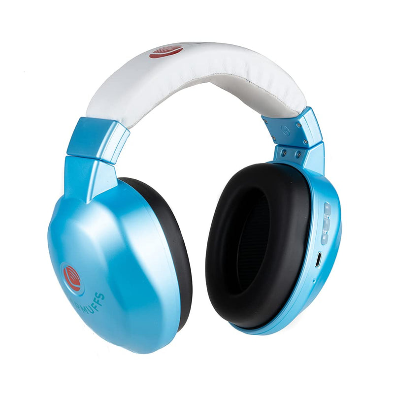 [Australia] - Lucid Audio Bluetooth HearMuffs for Infant/Toddler - Hearing Protection Ear Muffs for Infant/Toddler 0-4 Years Old - (Light Blue) 