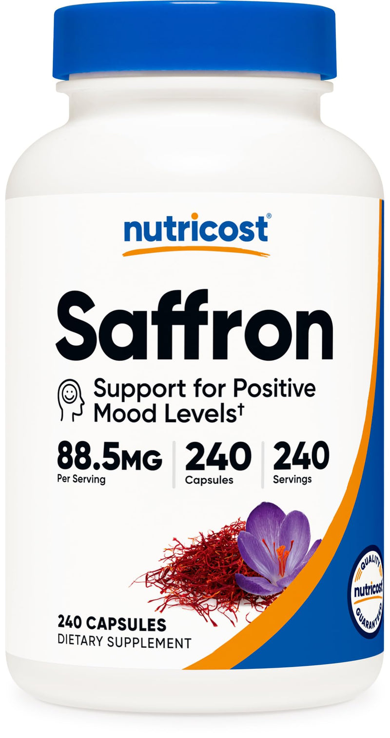 [Australia] - Nutricost Saffron Extract 88.5mg, 240 Capsules - Veggie Caps, Non-GMO, Gluten Free 