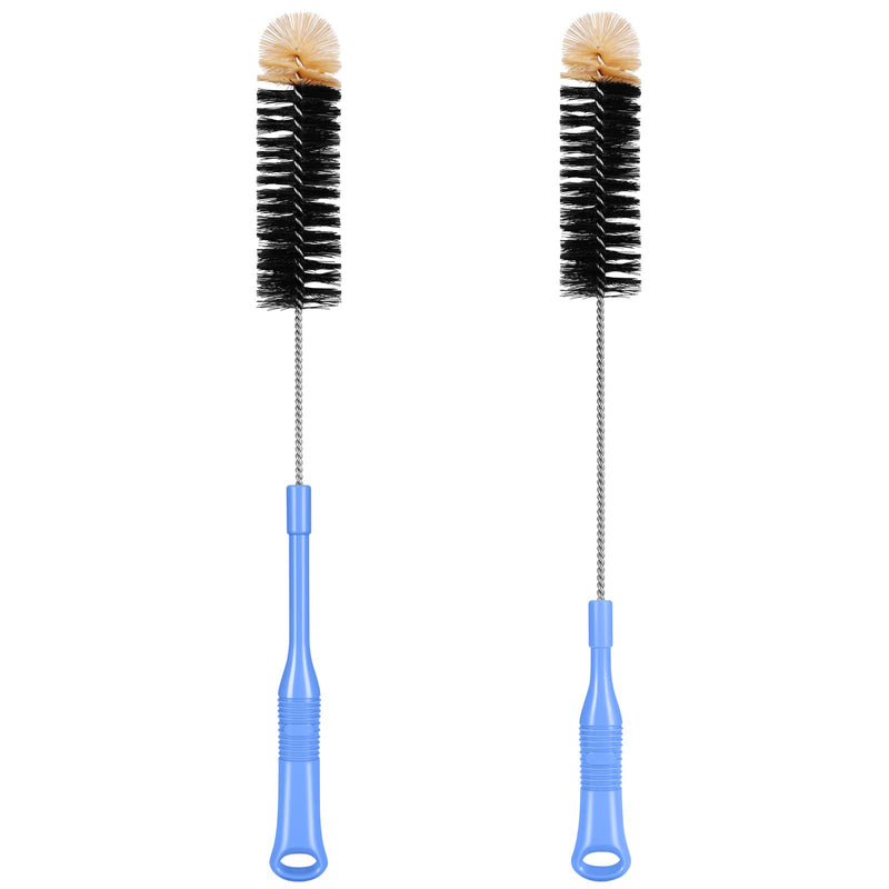 [Australia] - Bottle Cleaning Brush, 17 Inches Extra Long Handle Water Bottle Brush, Flexible Bendable Cleaner for Washing Narrow Neck Bottles, Wine Decanter, Kombucha, Pipes, Beer Brewing Supplies, 2 Pack 