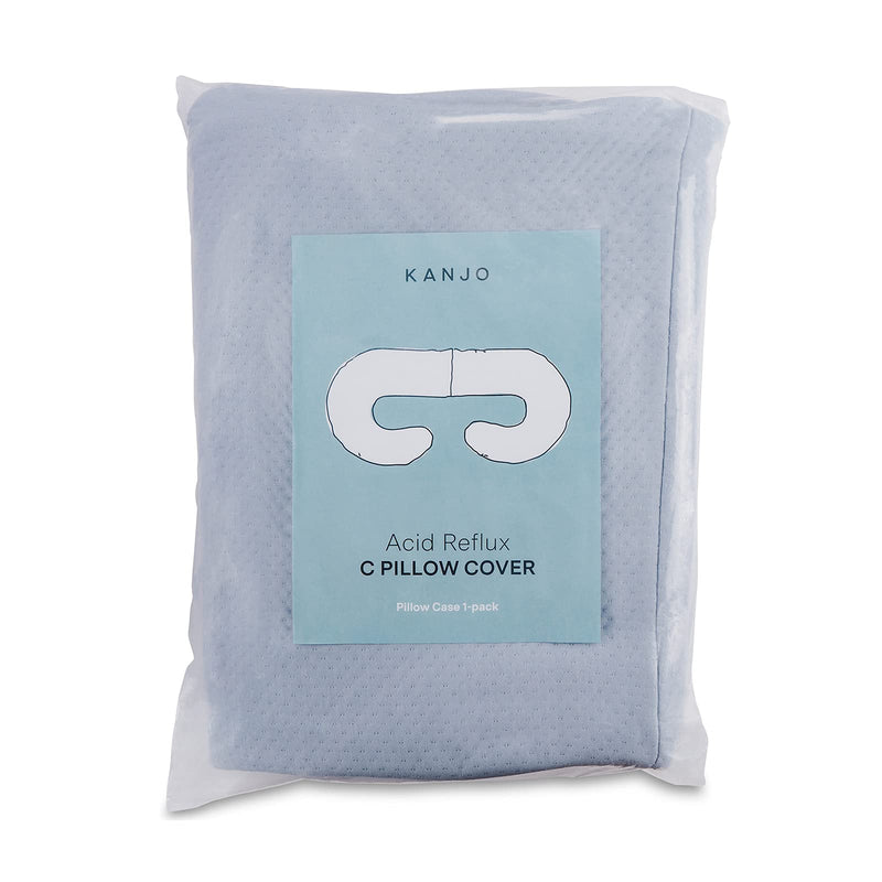 [Australia] - Kanjo Replacement Cover for Acid Reflux and Pain Relief C Pillow - Removable & Machine Washable Cotton Pillowcase Reflux C Reflux Pillow for Side Sleepers - (Cover Only) - Neutral Grey C-Pillow Replacement Cover 