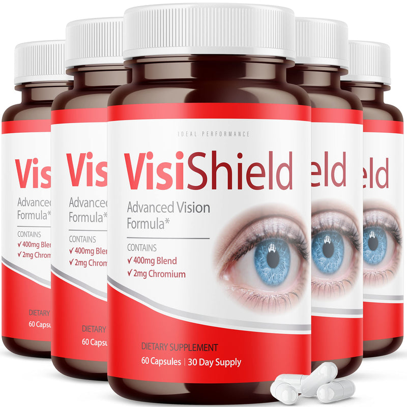 [Australia] - (5 Pack) Visishield Advanced Vision Formula for Eyes Supplement Pills Vitamins (300 Capsules) 