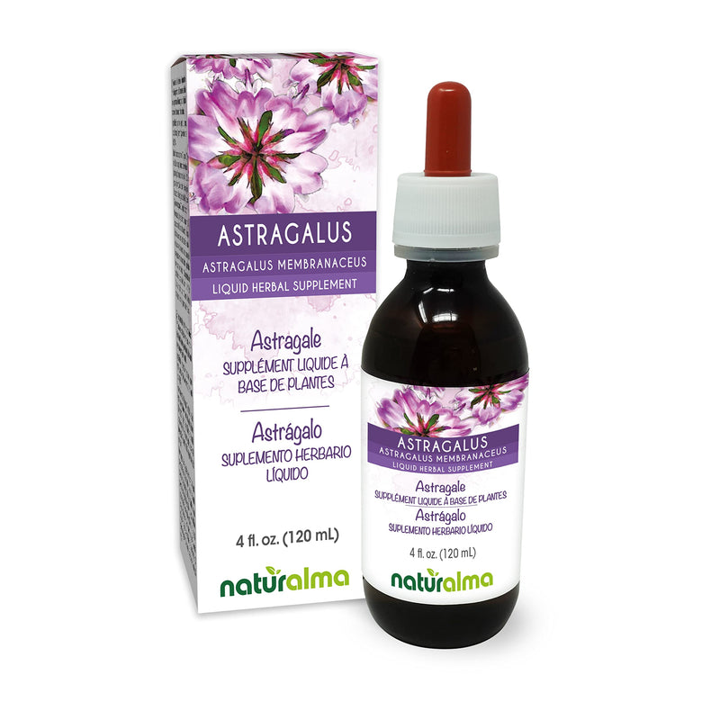 [Australia] - Naturalma Astragalus (Astragalus membranaceus) root Alcohol-free Tincture - 4 fl oz Liquid extract in drops - Herbal supplement - Vegan 4 Fl Oz (Pack of 1) 