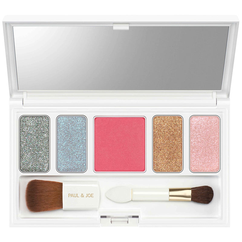[Australia] - PAUL & JOE Makeup Eyeshadow Palette - Summer Collection - Limited Edition - Original Case Logo with Gipsy’s Face - Includes Four Eye Colors and One Blush Color - 002 Lover - 0.63 oz 