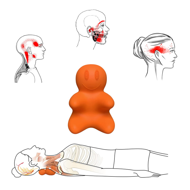 [Australia] - Trigger Point Massager Dolly, Myofascial Release Occipital Neuralgia, Neck & Shoulder Pain, Tension Headache, TMJ 