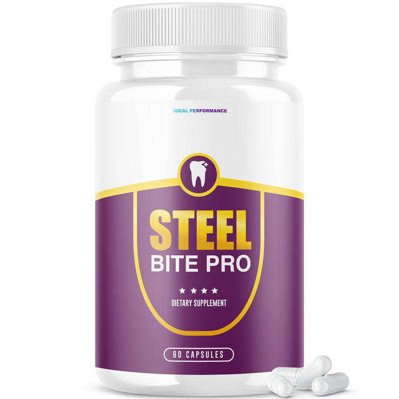 [Australia] - IDEAL PERFORMANCE Steel Bite Pro Teeth Supplement for Teeth and Gum Repair Dental (60 Capsules) 