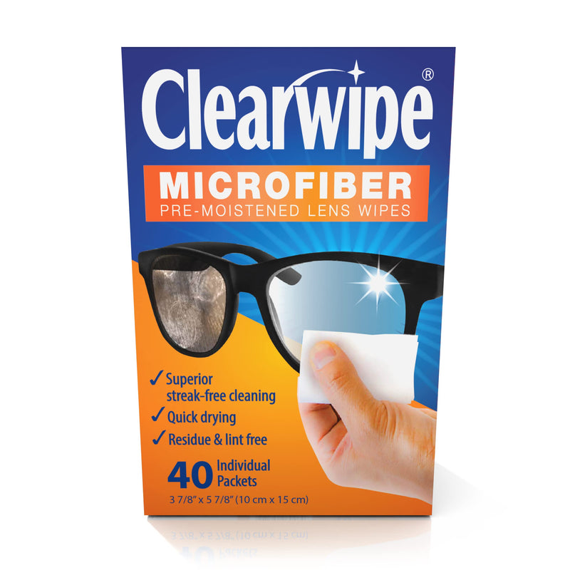 [Australia] - Microfiber Wipes, White, 40 Count 