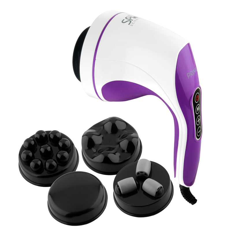 [Australia] - SPA SCIENCES - Prima - Therapeutic Body Massager for Cellulite Reduction, Body Contouring, Relaxation & Recovery with 4 Interchangeable Heads 