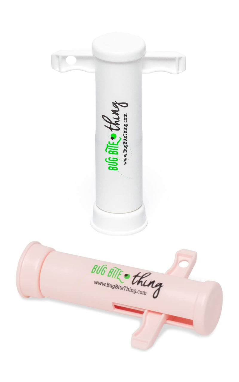 [Australia] - Bug Bite Thing Suction Tool, Poison Remover - Bug Bites and Bee/Wasp Stings, Natural Insect Bite Relief, 2-Pack, 1 White/1 Pink 