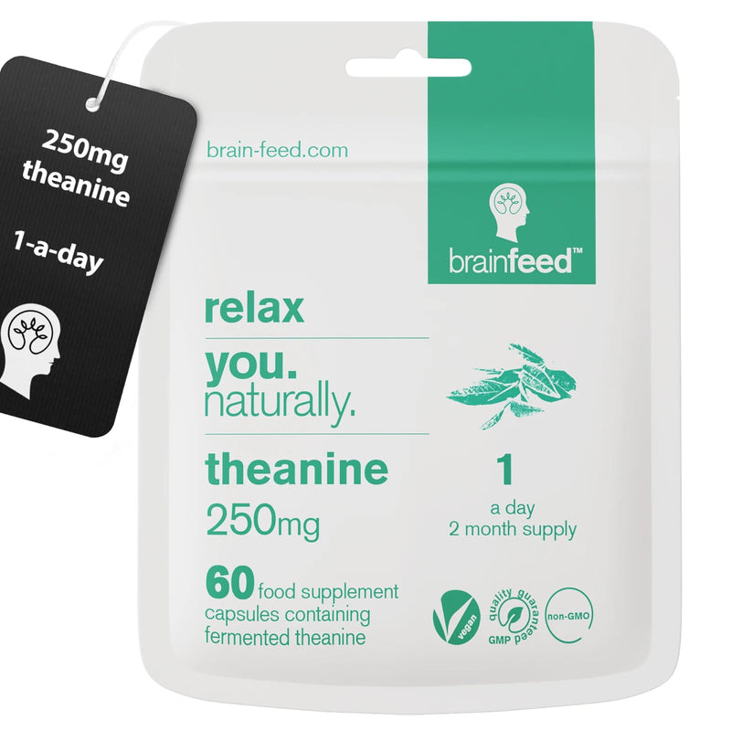 Pure L theanine Supplement (60) | 250mg l theanine Capsules – 1 a Day | Stress Relief Supplement & Calm aid | GABA Supplement Support | Lab-Tested | Vegan | 1-A-Day, Fast-acting l theanine supplement, Relaxation Without Sedation, GABA alternative, 99% ...
