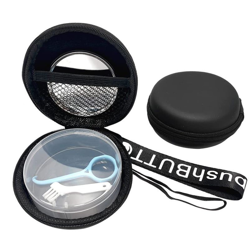 [Australia] - Orthodontic Retainer Organizer Bag Aligner Case Travel Pack Mouth Guard Box (Black Regular) Black regular 