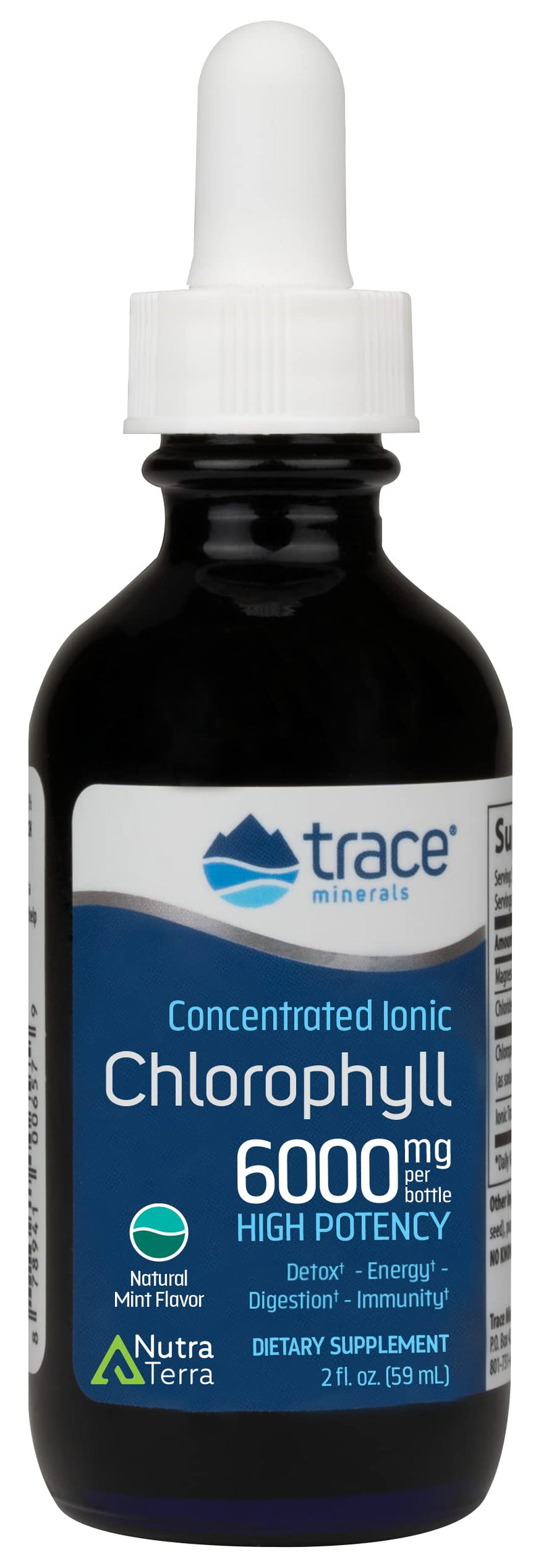 [Australia] - Trace Minerals | Concentrated Ionic Chlorophyll | Supports & Immune Function | Antioxidant | Supports Blood & Energy | Mint Flavored | 2.0oz 6,000mg/bottle 