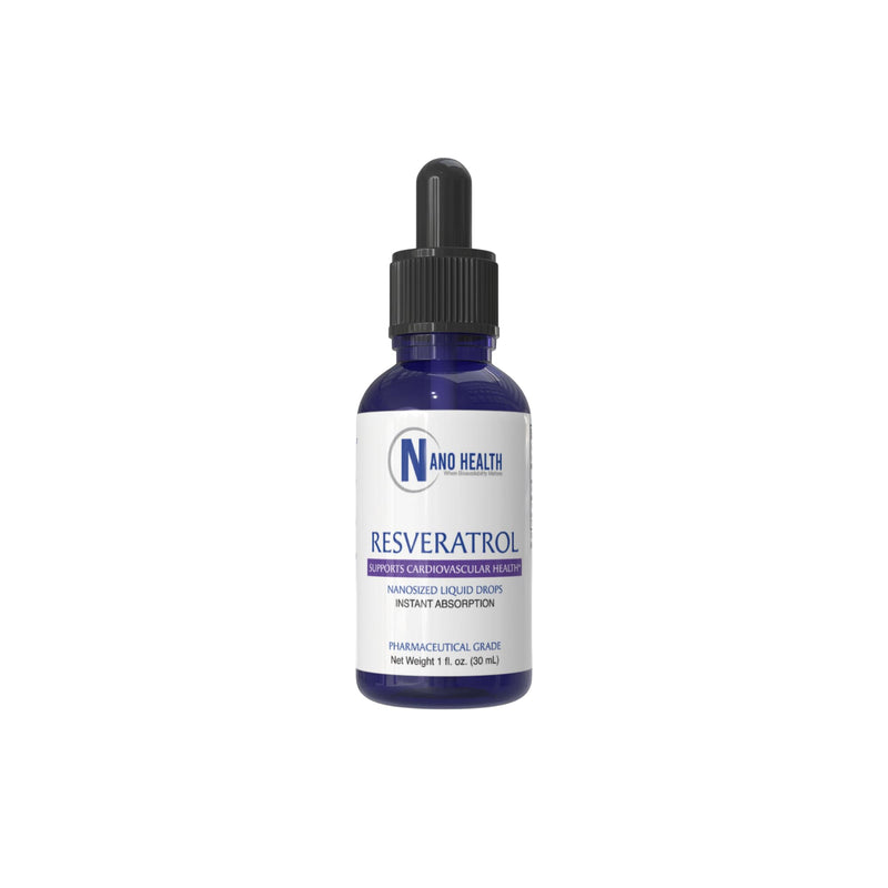 Nanoceutical Solutions Nano Liquid Resveratrol Trans Resveratrol Supplement for Brain & Heart Health | Ultra-Efficient Absorption, Up to 8 Times Higher Than Resveratrol Capsules | 30 Servings