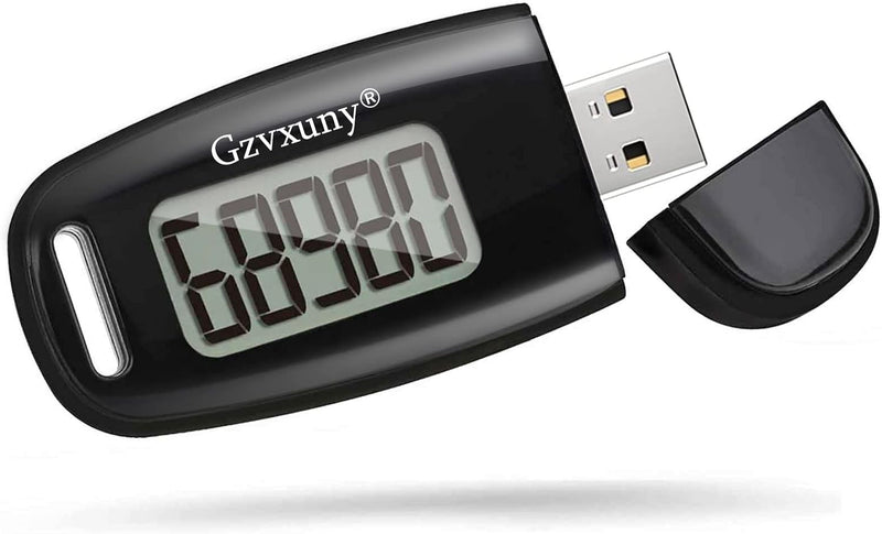 [Australia] - USB Charge Walking 3D Pedometer with Clip and Lanyard, Simple Step Counter with Rechargeable Battery, Accurate Fitness Tracker, Digital Daily Target Monitor with Large Luminous LCD Display for Whole Family Pink 
