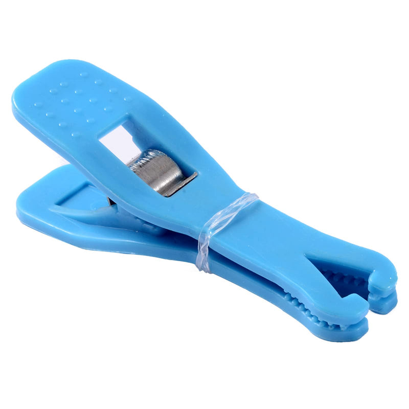 [Australia] - Body Piercing Clamps Tool - Usiriy 25PCS Disposable Triangle Body Piercing Needle Slot Forcep Clamp Piercing Clip Puncture Hemostatic Forceps Ear Nose Lip Navel Piercing Supplies Blue Plier (Triangle) Piercing Clamps 25pcs 