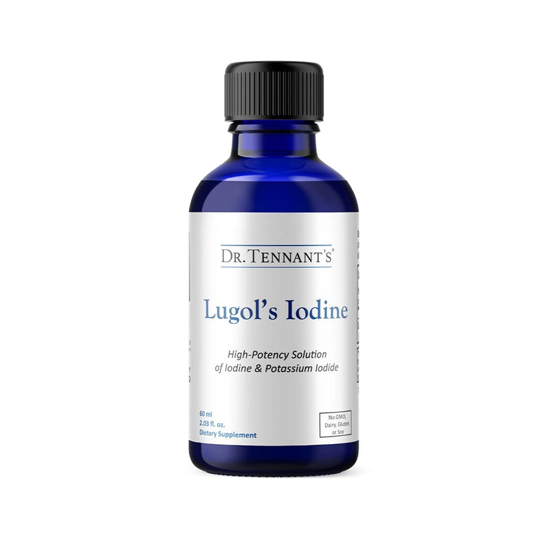 [Australia] - Dr. Tennant's Liquid Iodine | Lugol's Iodine & Potassium Iodide | Support for Iodine Deficiency, Hypothyroidism, Breast Health | 2 Fl Oz 