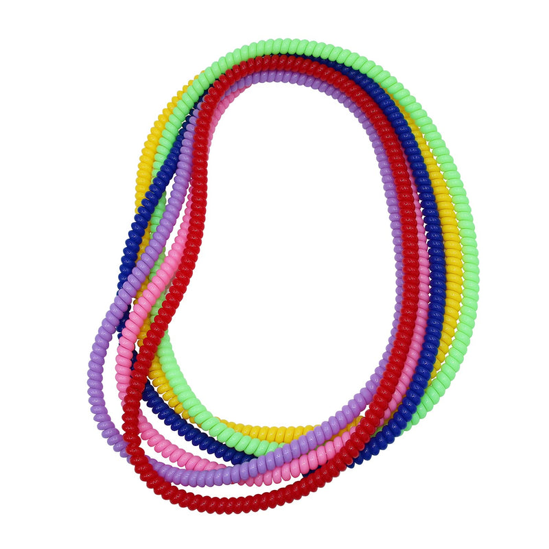 [Australia] - Sensory Chew Necklace for Boys and Girls, 6 Pack Stretch Chewing Necklaces for Kids with Autism ADHD SPD, Oral Motor Aids Baby Chew Toys Reduce Fidgeting for Kids Chewer (6) Rainbow 