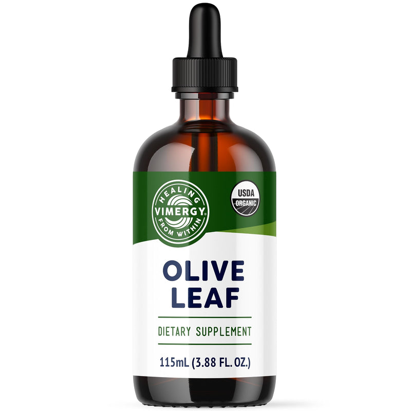[Australia] - Vimergy Organic Olive Leaf Extract, 57 Servings – Pure Olive Leaf Liquid Drops – Supports Immune and Cardiovascular Health - USDA Organic, Gluten-Free, Non-GMO, Vegan & Paleo Friendly (115 ml) 