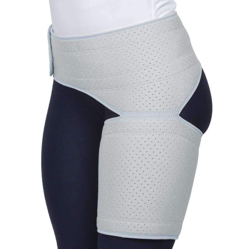 [Australia] - Hip Brace - Sciatica Pain Relief Brace, Thigh Hamstring Compression Sleeve Wrap for Hip Thigh Flexor Strain, Groin Pull, SI Joint, Arthritis, Bursitis, Sciatic Nerve for Men, Women (Left) Left 