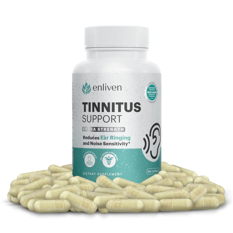 [Australia] - Prescription Strength Tinnitus Relief, 1 Doctor Recommended Tinnitus Relief for Ringing Ears, Extra Strength Formula, Compare to Tinnitus 911 Ear Ringing Relief Formula & Lipo Flavonoid Tinnitus 