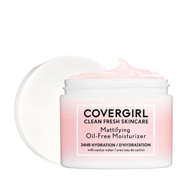 COVERGIRL Clean Fresh Skincare Mattifying Oil-Free Moisturizer, 2.0 Oz 2 Ounce (Pack of 1)