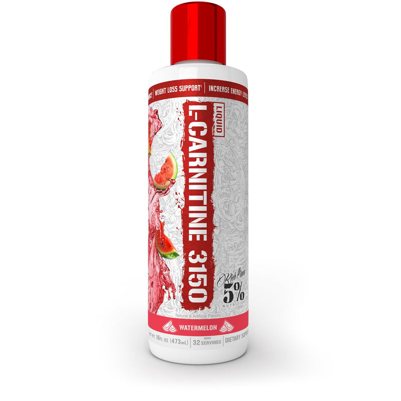[Australia] - 5% Nutrition Rich Piana Liquid L-Carnitine 3150 | Premium 4 Source Blend + GBB, The Super Carnitine (Watermelon Candy) Watermelon Candy 