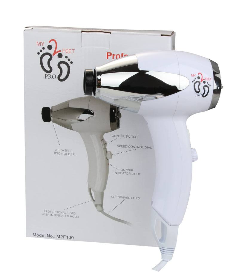[Australia] - My2Feet Professional Electric Callus Remover+Replacement Disks, White 