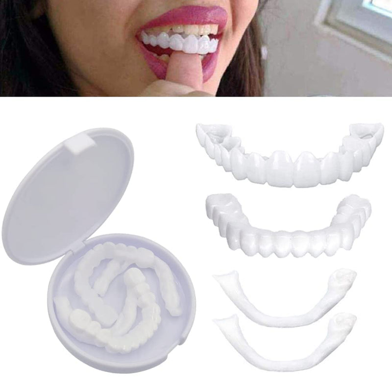 [Australia] - Denture Smile Teeth Customizable Temporary Perfect Fake Teeth Molds Braces for Snap in Instant &Confidence Smile 