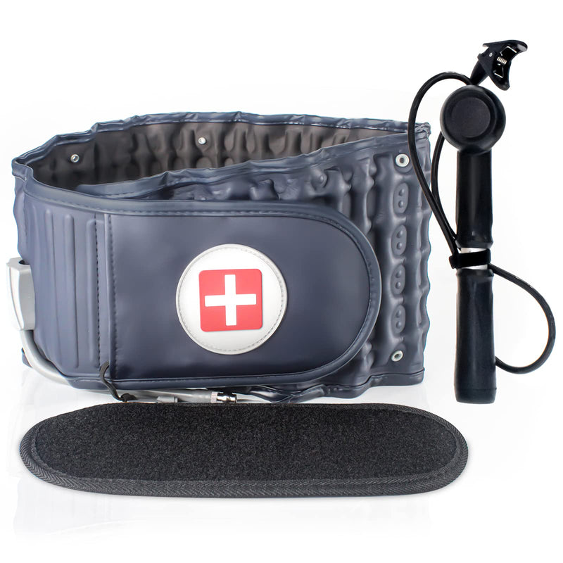[Australia] - Decompression Back Belt, for Lower Back Pain Relief Lumbar Decompression Belt, Men and Women Lumbar Traction Device (29-49 inch Waists) Blue 