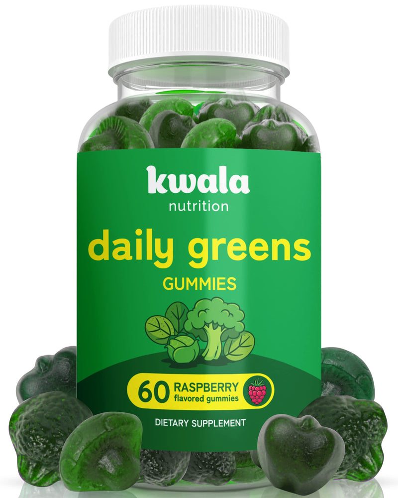 [Australia] - Daily Super Greens Gummies to Boost Energy | with Moringa, Spirulina, Chlorella, Veggies & More | Includes 8 Blends | for Women and Men | Vegan, Non-GMO Supplement | 60 Count 