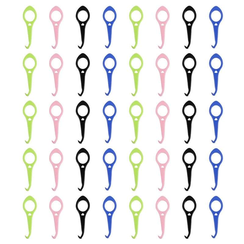 Clear aligner removal tool-invisible removable braces, invisible aligner remover-aligner remover-fixer remover (40pcs) Deep blue+pink+black+green