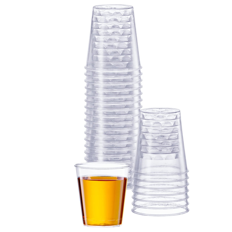 [Australia] - Comfy Package [1 oz. - 100 Count Clear Hard Plastic Shot Glasses Disposable Shot Cups 