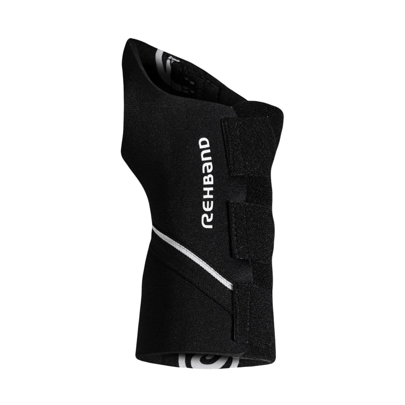 [Australia] - Rehband 5mm Wrist Brace in Neoprene/SBR, 1 x Wrist Splint with Adjustable Aluminum Splint for Right/Left, Supports Wrist during sports & daily life, Colour:Black, Size:Small/Medium, Side:Left S/M - Left Black 