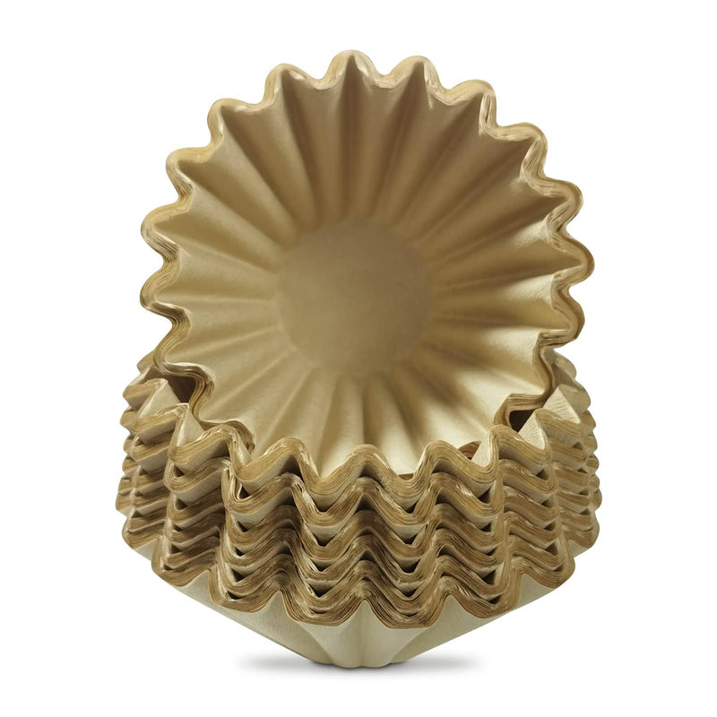 [Australia] - 100 Pack 1-4 Cup Coffee Filters, Disposable Basket Coffee Filter for A Good Brew - Efficient and Convenient Small Coffee Filters 1 Cup - Eco-friendly and Biodegradable (Natural-1, 155/45) Natural-1 